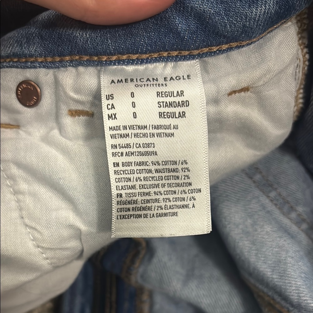 Distressed Blue Jeans - Picture 2 of 2